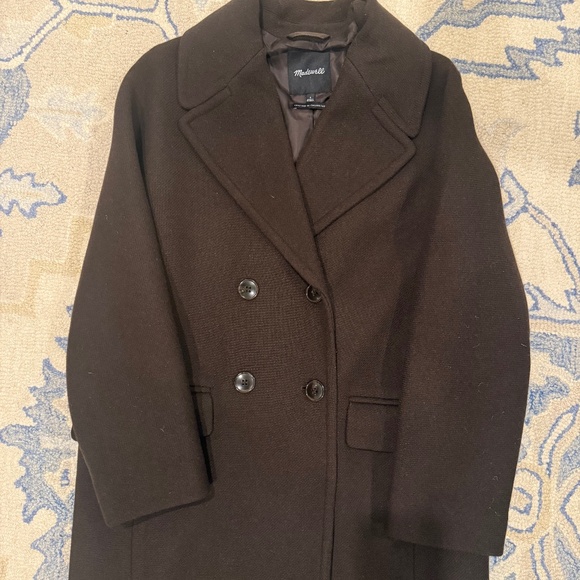 Madewell Brown Wool Coat - Picture 5 of 7